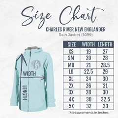 Monogrammed Ladies Rain Jacket - Navy