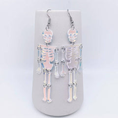 Acrylic Skeleton Dangle Earrings
