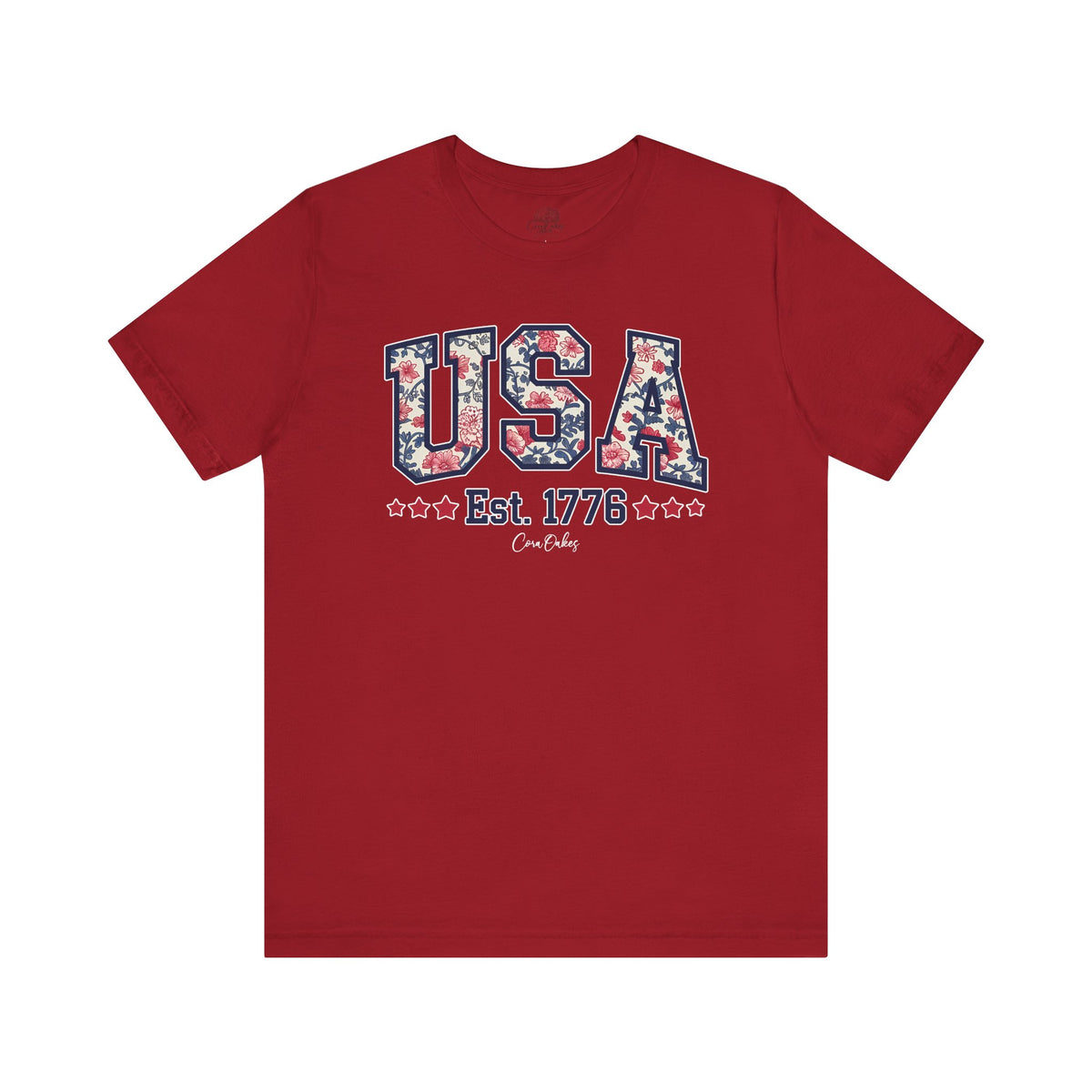 Vintage Floral USA T-Shirt