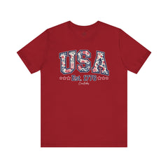 Vintage Floral USA T-Shirt