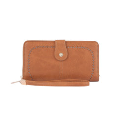 Leather Laser Cut Out Detail Wallet