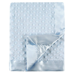 Monogrammed Plush Minky Blanket | Blue