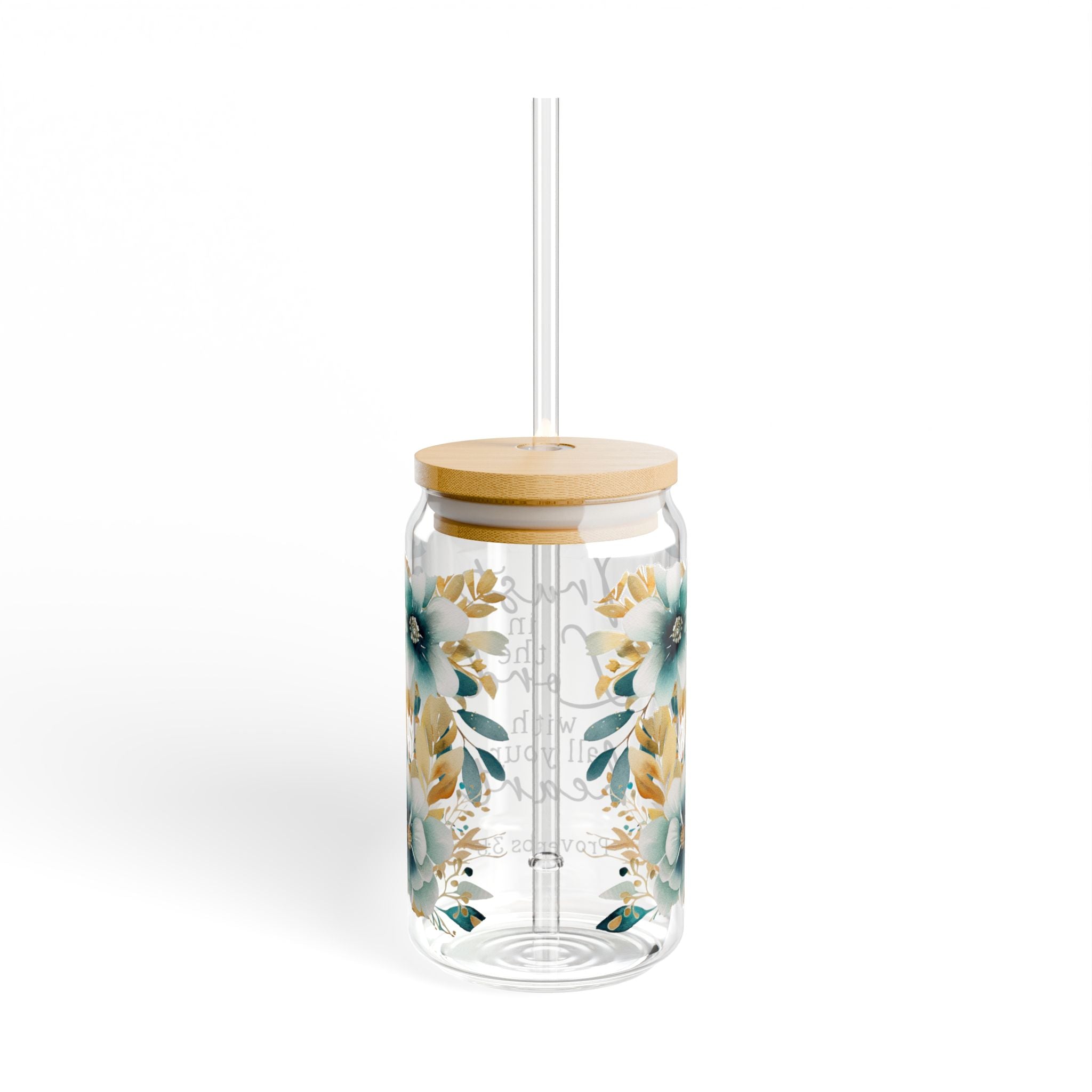 Trust In The Lord 16oz Glass Can