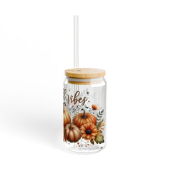Fall Vibes 16oz Glass Can