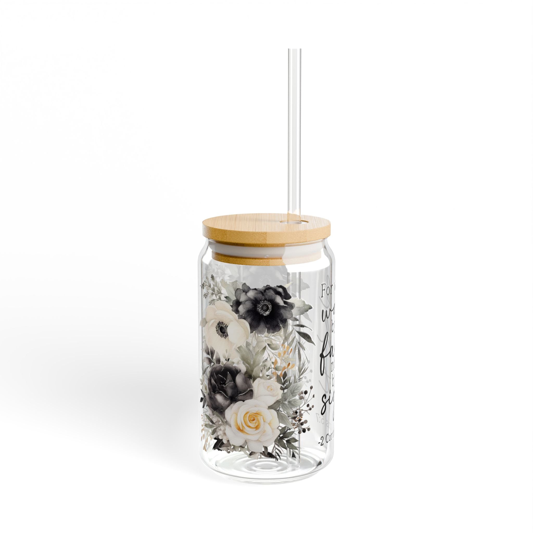 Walk By Faith 16oz Glass Can