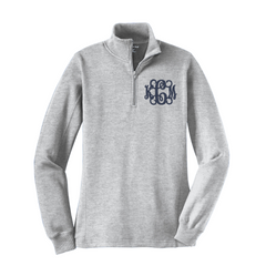 Monogrammed 1/4 Zip Pullover
