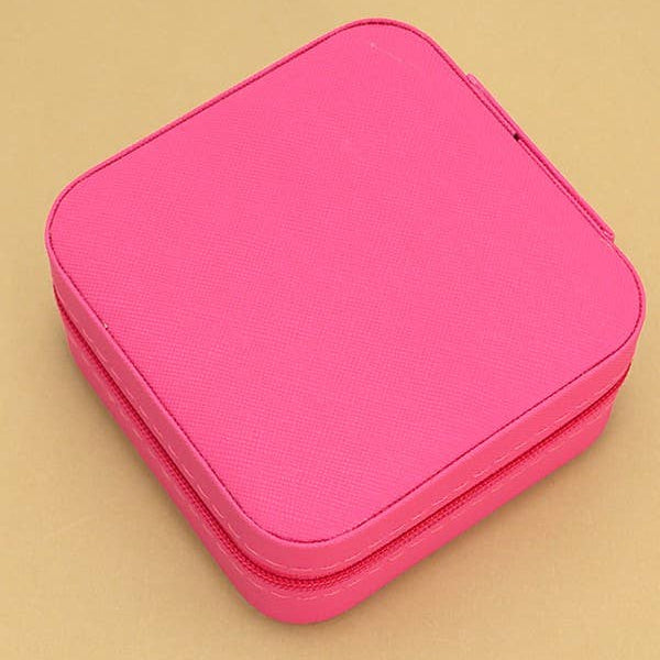 Fuchsia Travel Jewelry Organizer