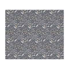 Neutral Botanical Minky Blanket