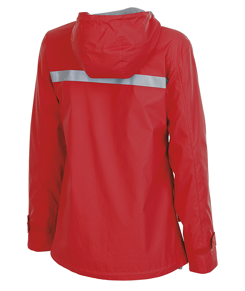 Monogrammed Ladies Rain Jacket - Red