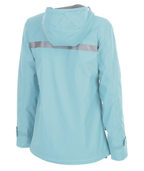 Monogrammed Ladies Rain Jacket - Aqua