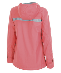 Monogrammed Ladies Rain Jacket - Coral