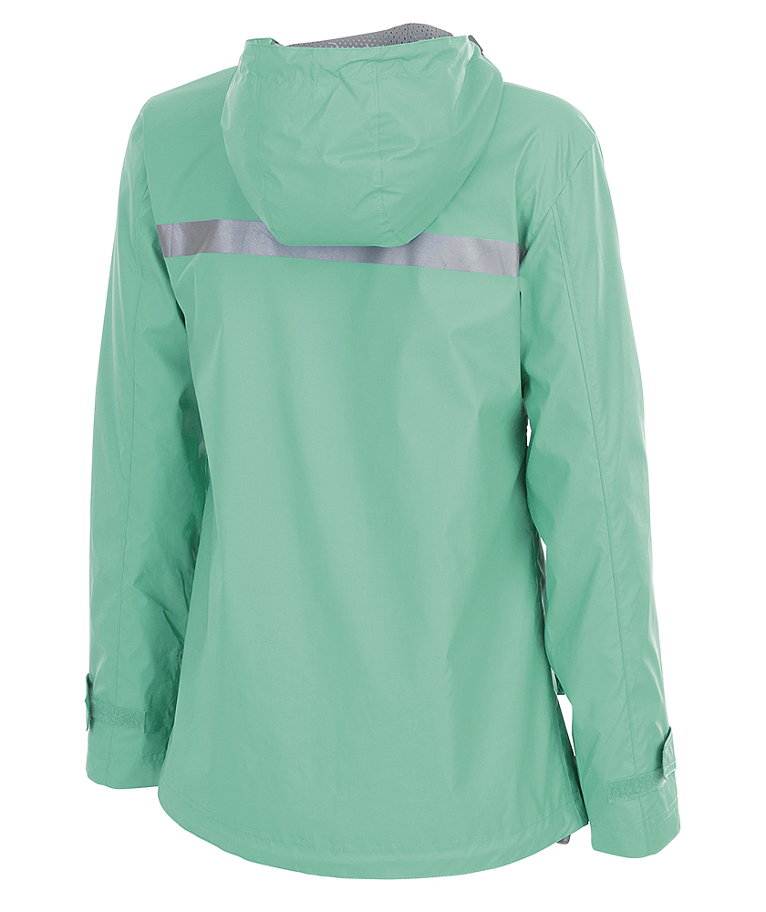 Monogrammed Ladies Rain Jacket - Mint