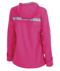 Monogrammed Ladies Rain Jacket - Hot Pink