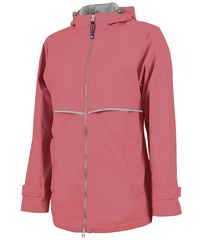 Monogrammed Ladies Rain Jacket - Mauve