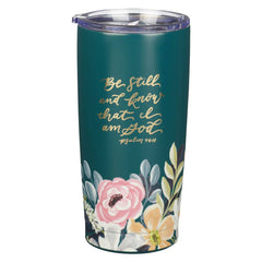 Tumbler SS Blue Be Still Ps. 46:10