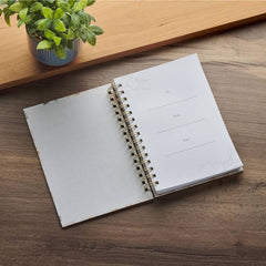 Journal Wirebound White Floral All Things For Good Rom. 8:27