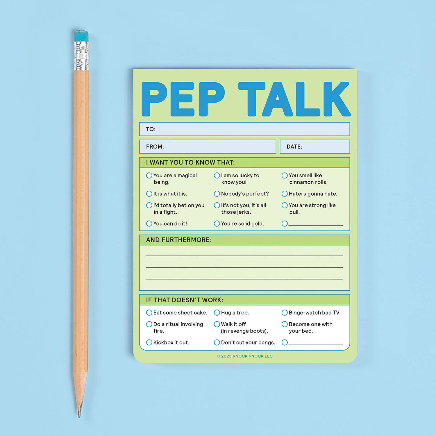 Pep Talk Nifty Note Pad