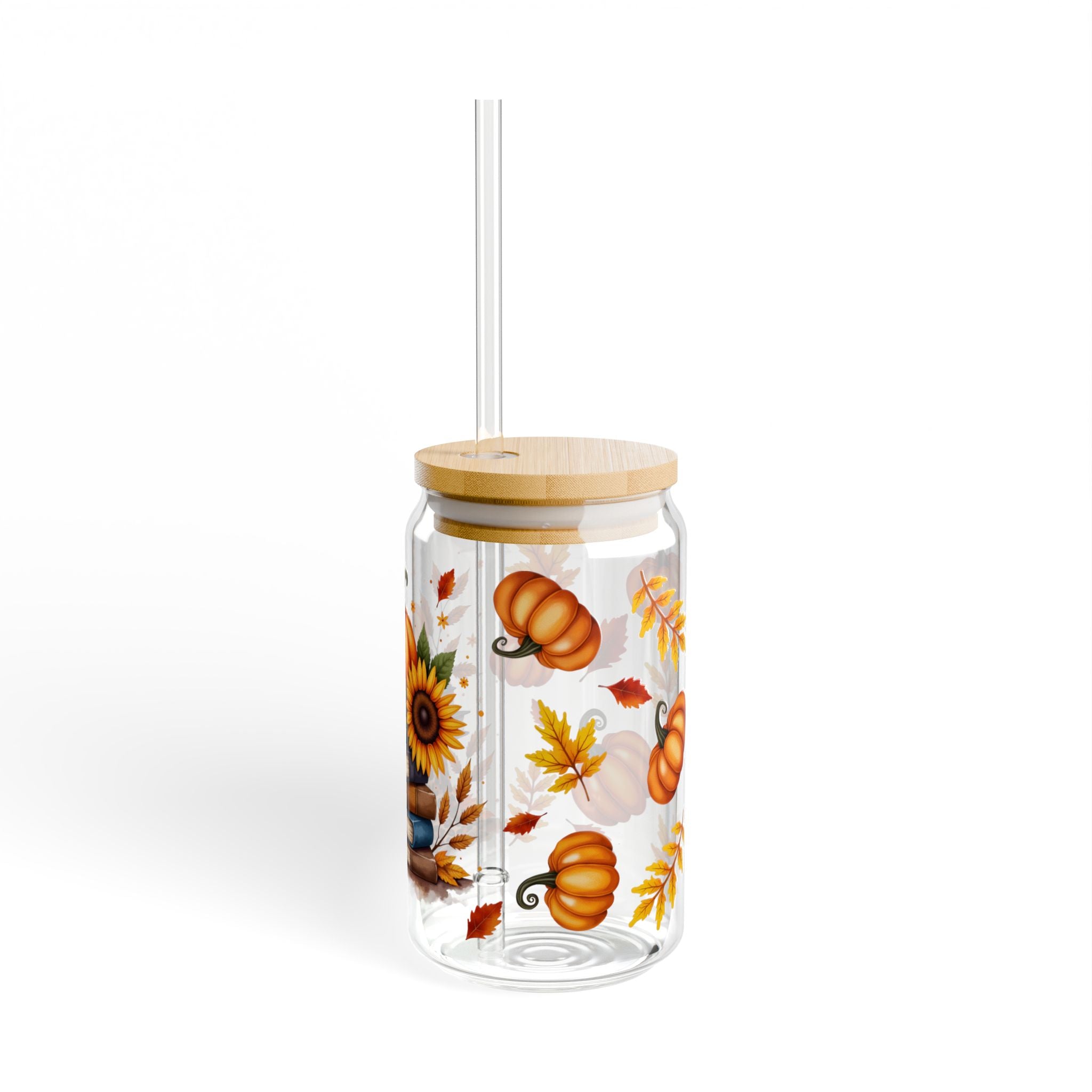 Bookish Fall 16oz Glass Can