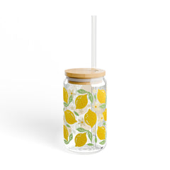 Lemons 16oz Glass Can