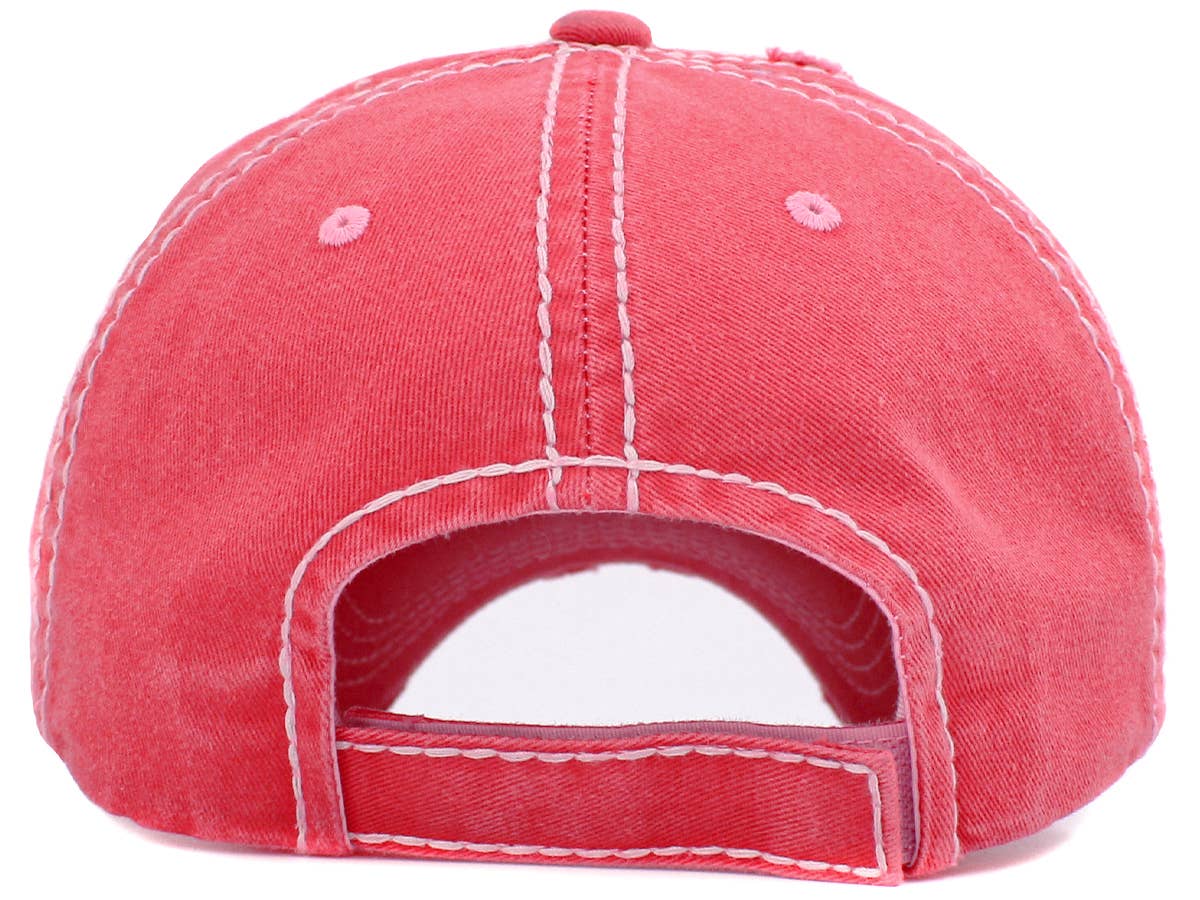Best Cat Mom Ever Vintage Washed Baseball Hat