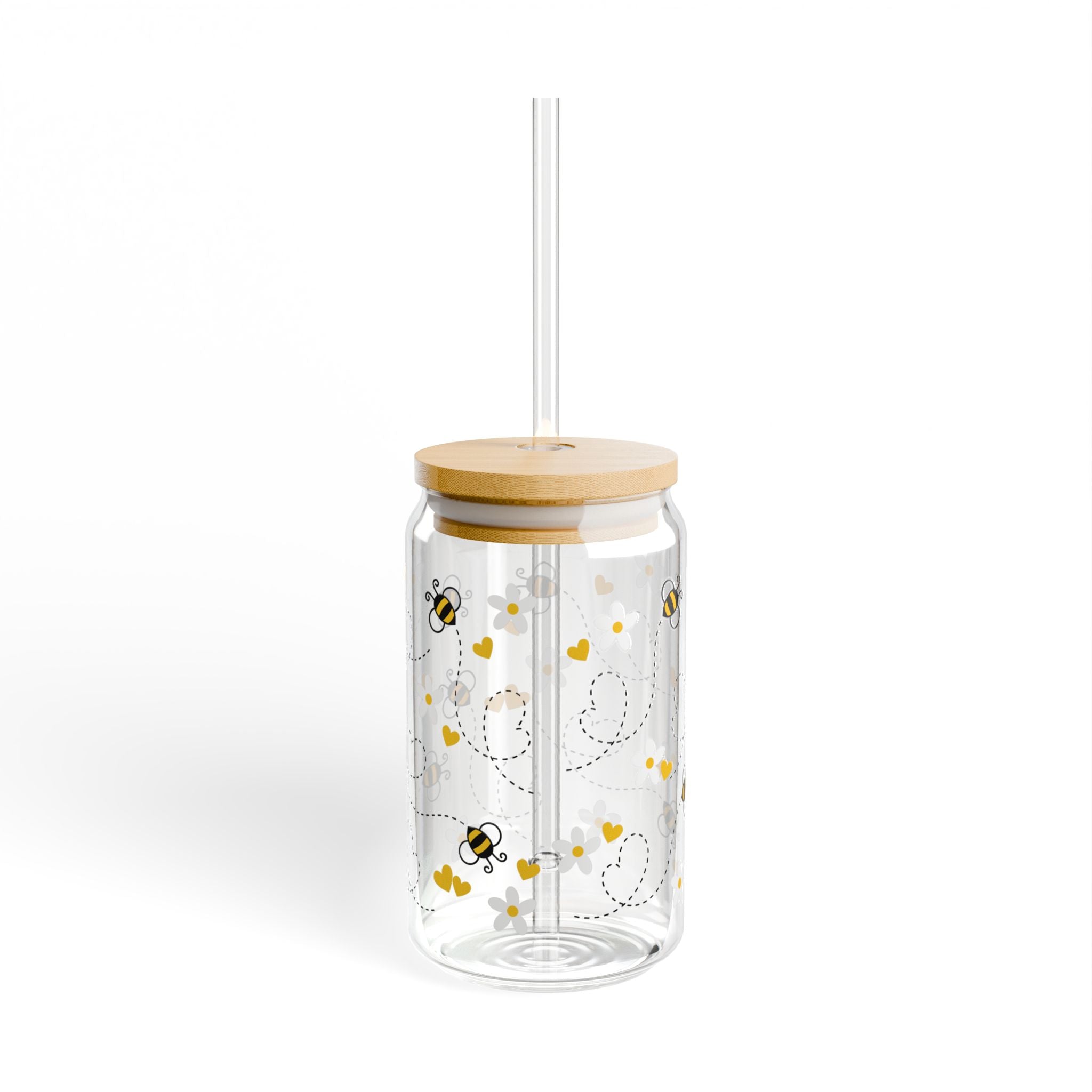 Bumblebee 16oz Glass Can