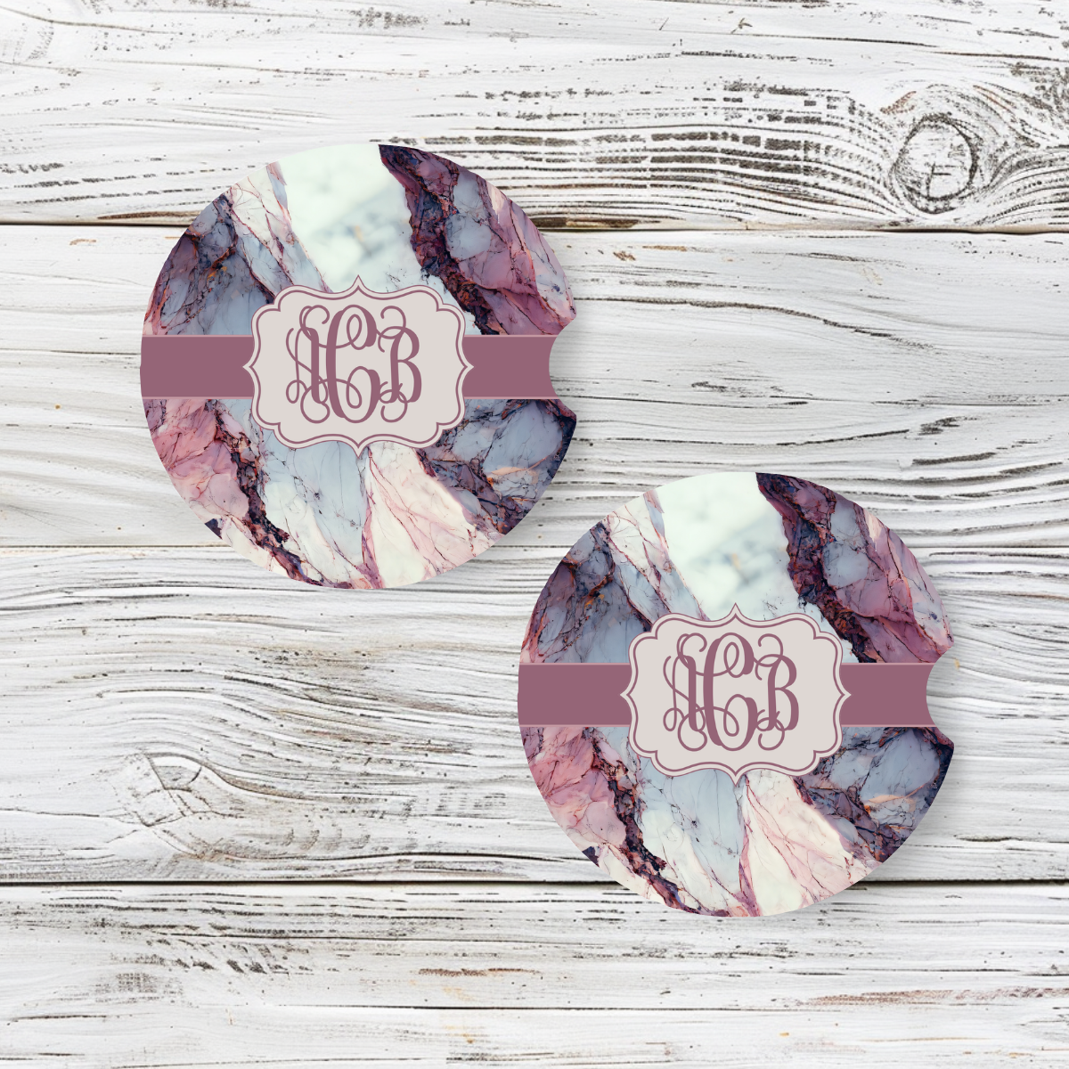 Personalized Car Coaster - Jessica (Set of 2)