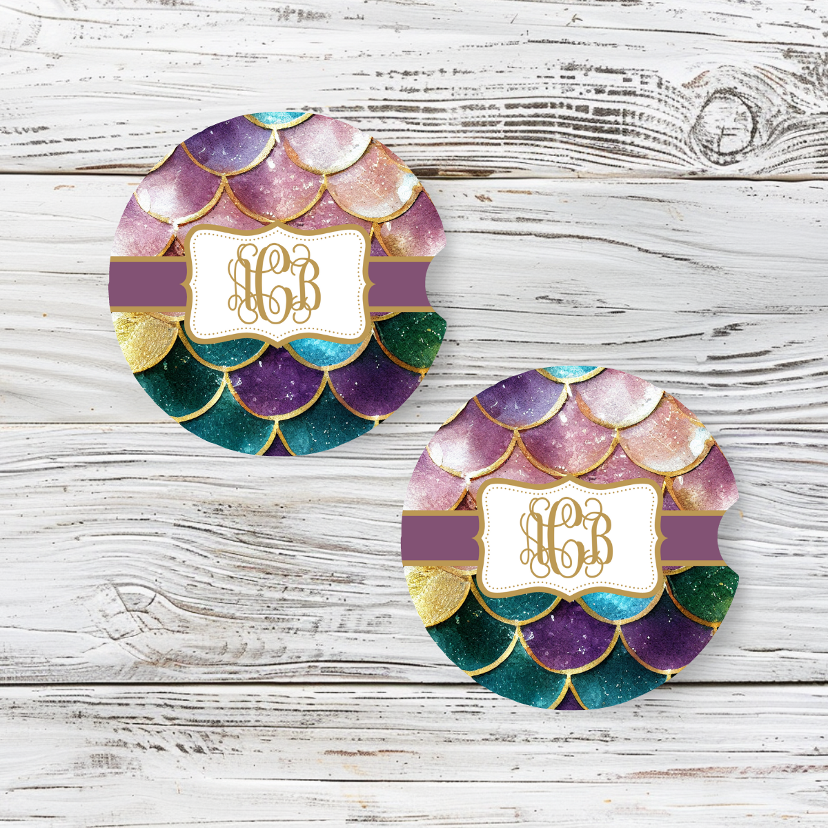 Personalized Car Coaster - Ariel (Set of 2)
