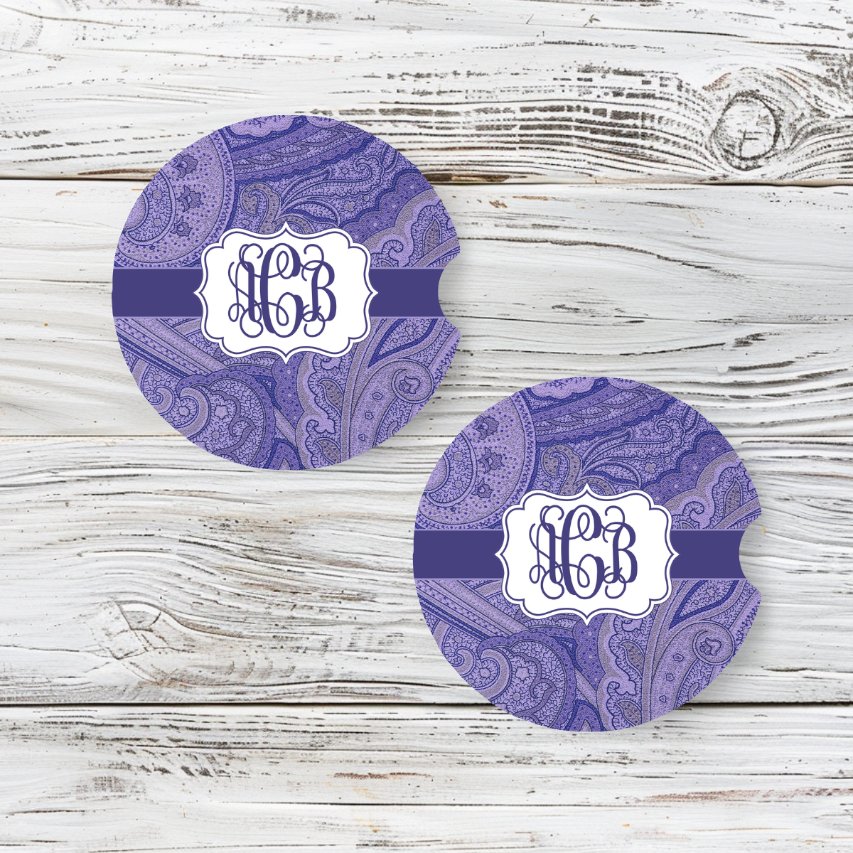 Personalized Car Coaster - Jennifer (Set of 2)