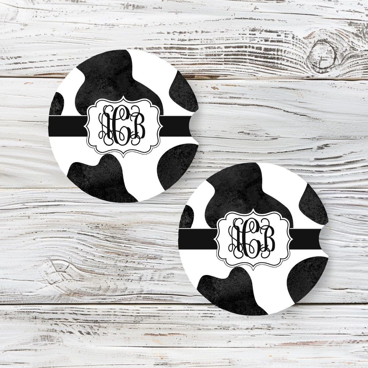 Personalized Car Coaster - Charlotte (Set of 2)