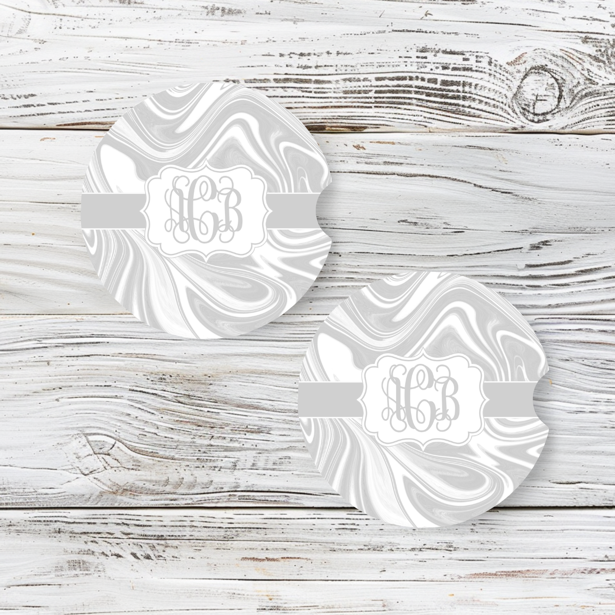 Personalized Car Coaster - Mia (Set of 2)