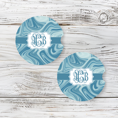 Personalized Car Coaster - Sharon (Set of 2)