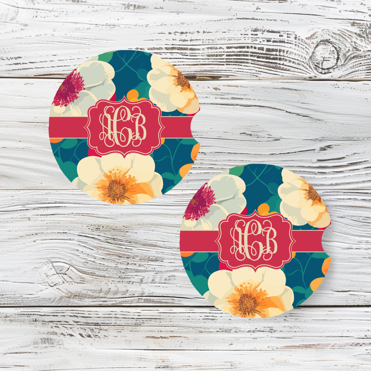 Personalized Car Coaster - Allison (Set of 2)