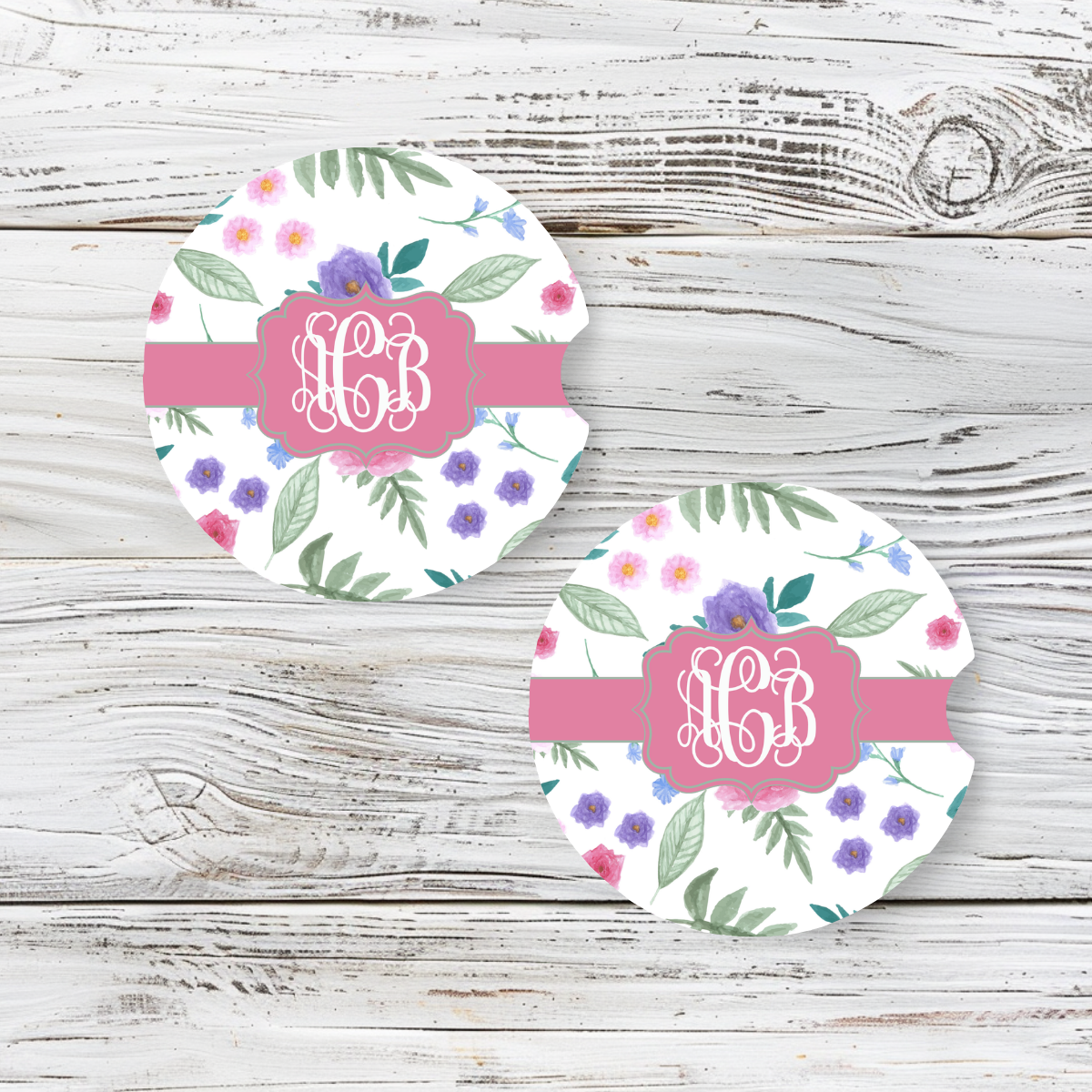 Personalized Car Coaster - Olivia (Set of 2)