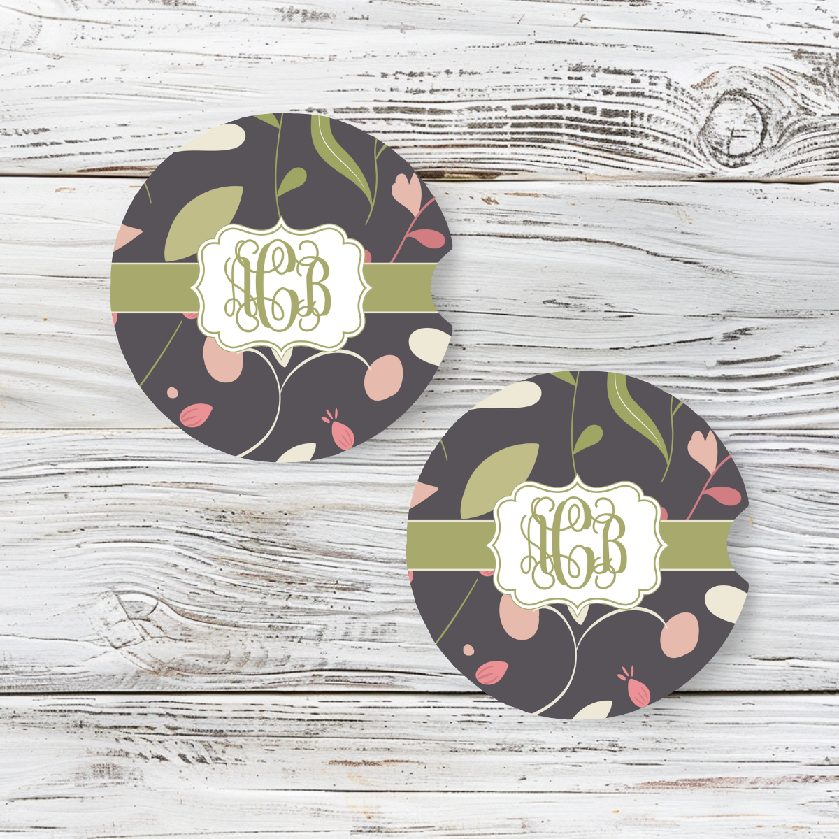Personalized Car Coaster - Suzie (Set of 2)