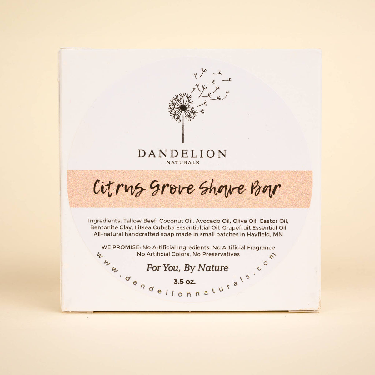 Citrus Grove Tallow Shave Soap