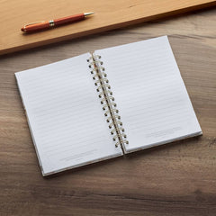 Journal Wirebound White Floral All Things For Good Rom. 8:27