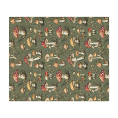 Whimsical Mushroom Minky Blanket