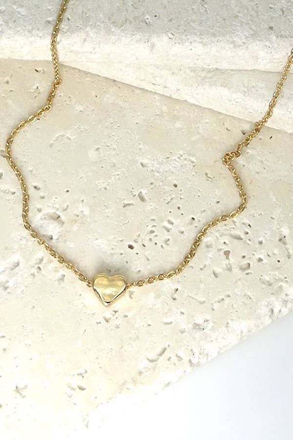 Mini Heart Necklace - Silver