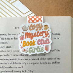 Cozy Mystery Book Club Cute Magnetic Bookmark