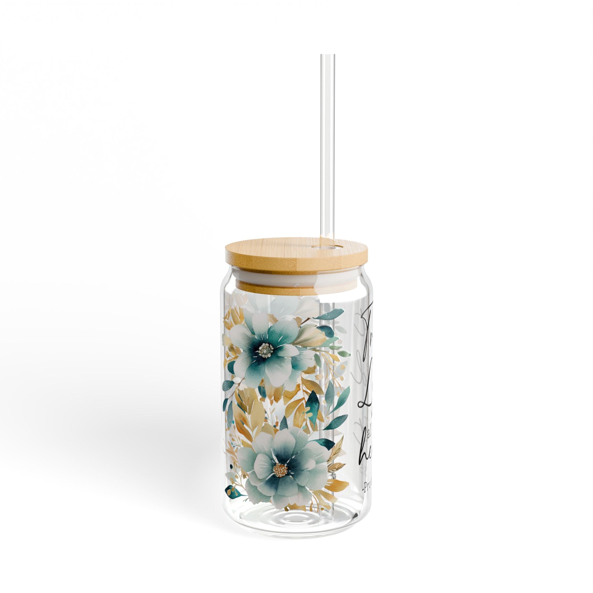Trust In The Lord 16oz Glass Can