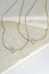 Mini Heart Necklace - Silver