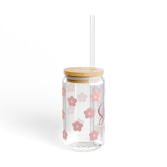She Is Strong 16oz Glass Can