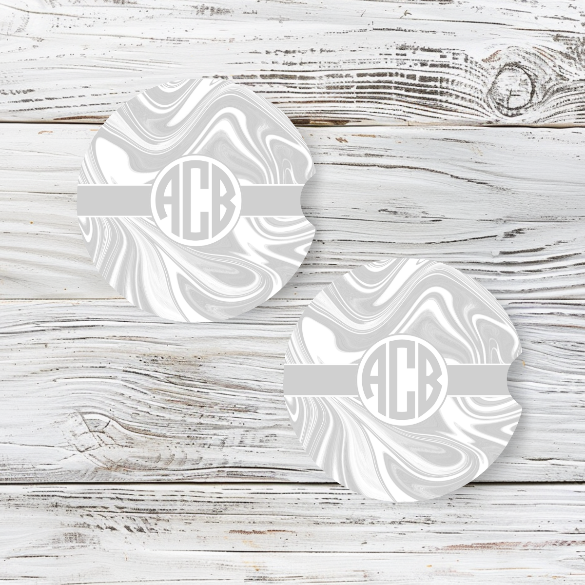 Personalized Car Coaster - Mia (Set of 2)