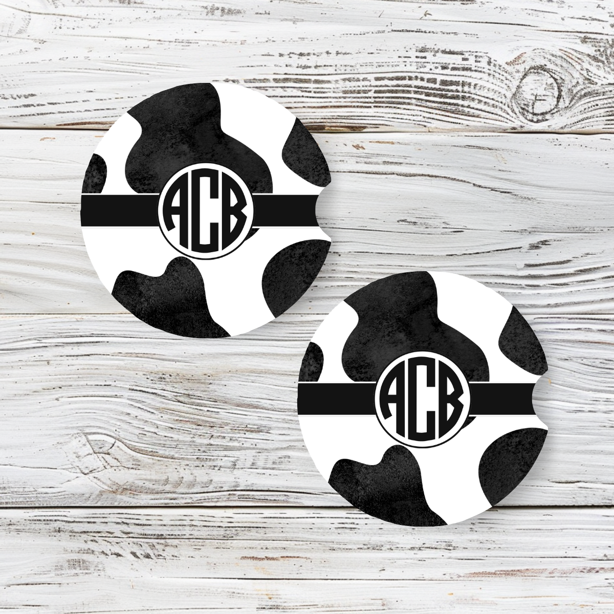Personalized Car Coaster - Charlotte (Set of 2)