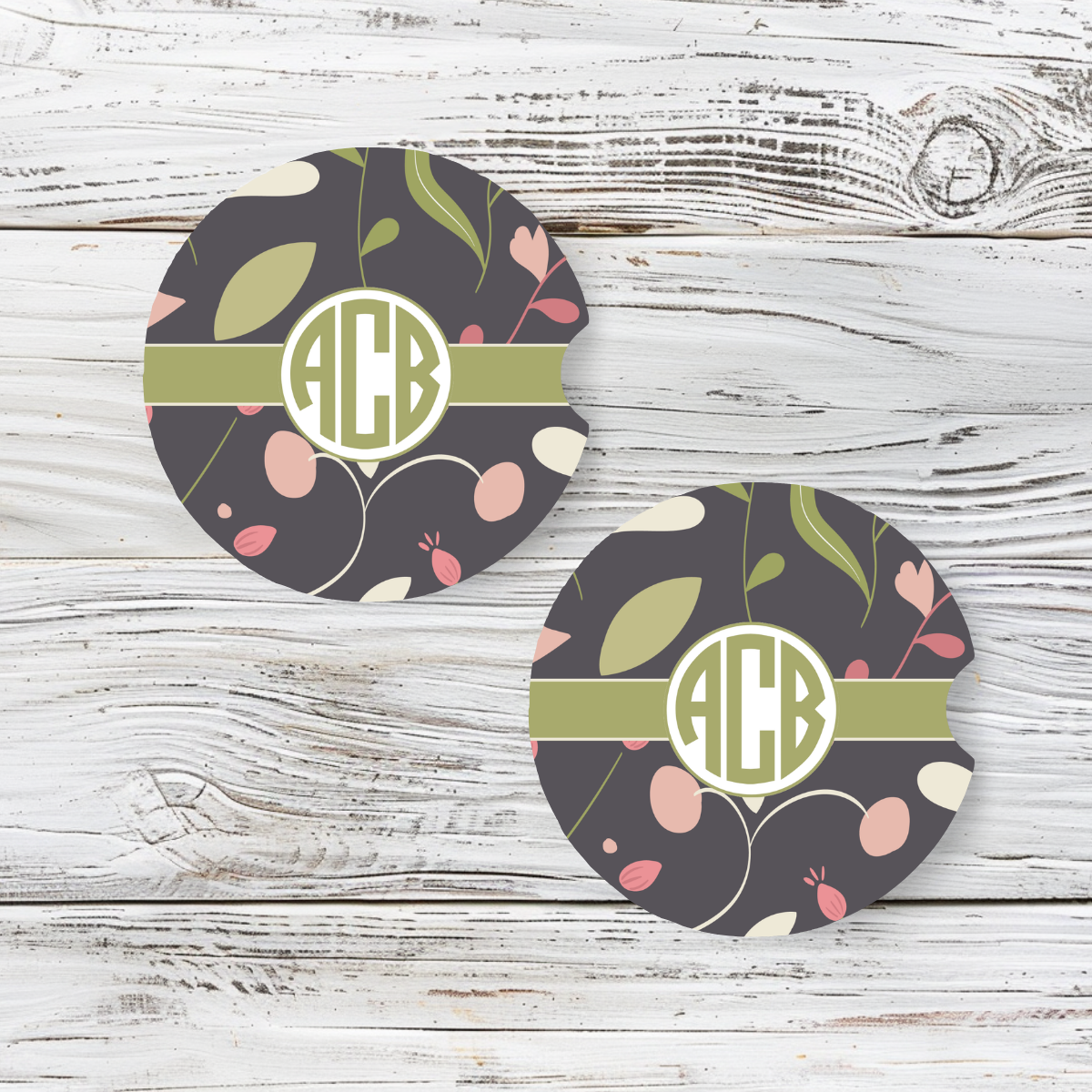 Personalized Car Coaster - Suzie (Set of 2)