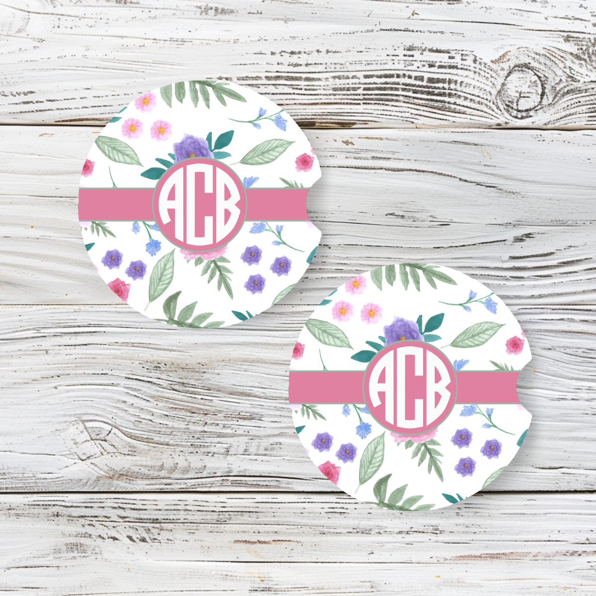 Personalized Car Coaster - Olivia (Set of 2)