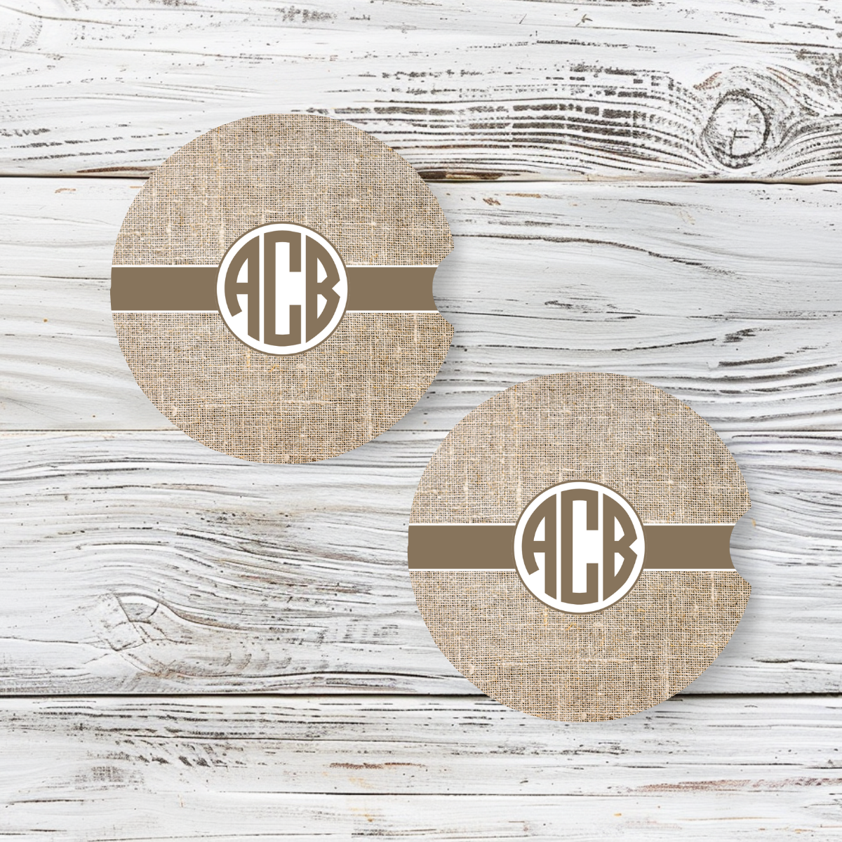 Personalized Car Coaster - Evelyn (Set of 2)