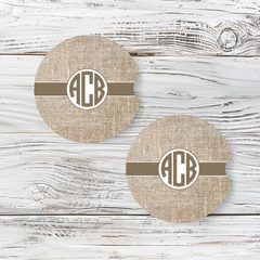 Personalized Car Coaster - Evelyn (Set of 2)