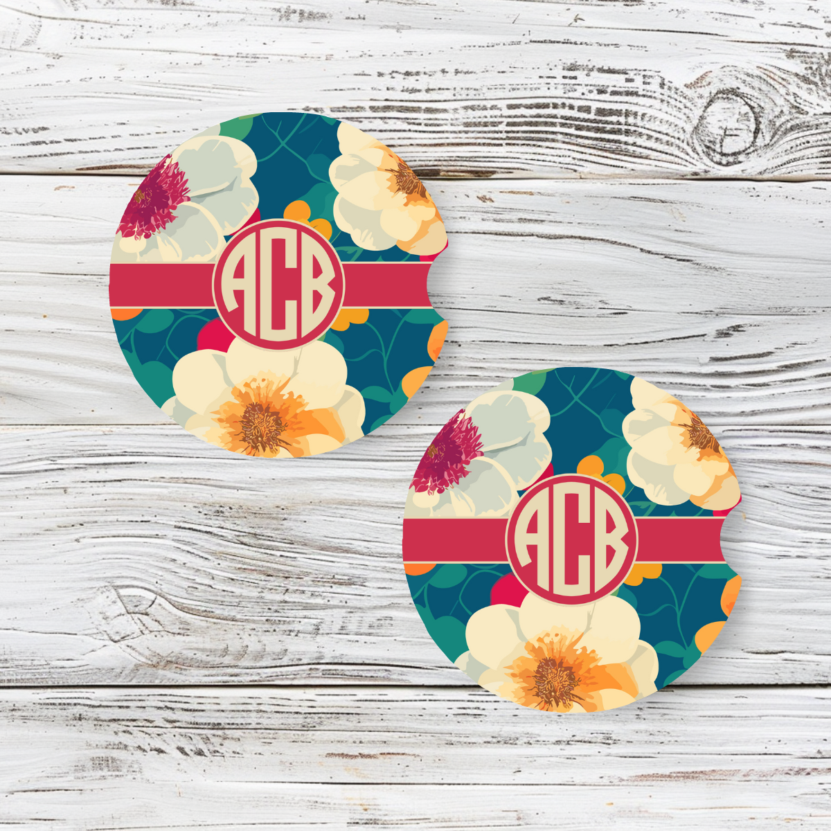 Personalized Car Coaster - Allison (Set of 2)