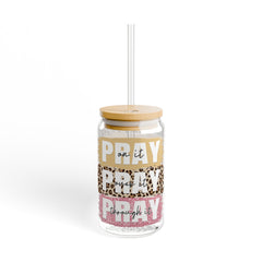 Pray 16oz Glass Can